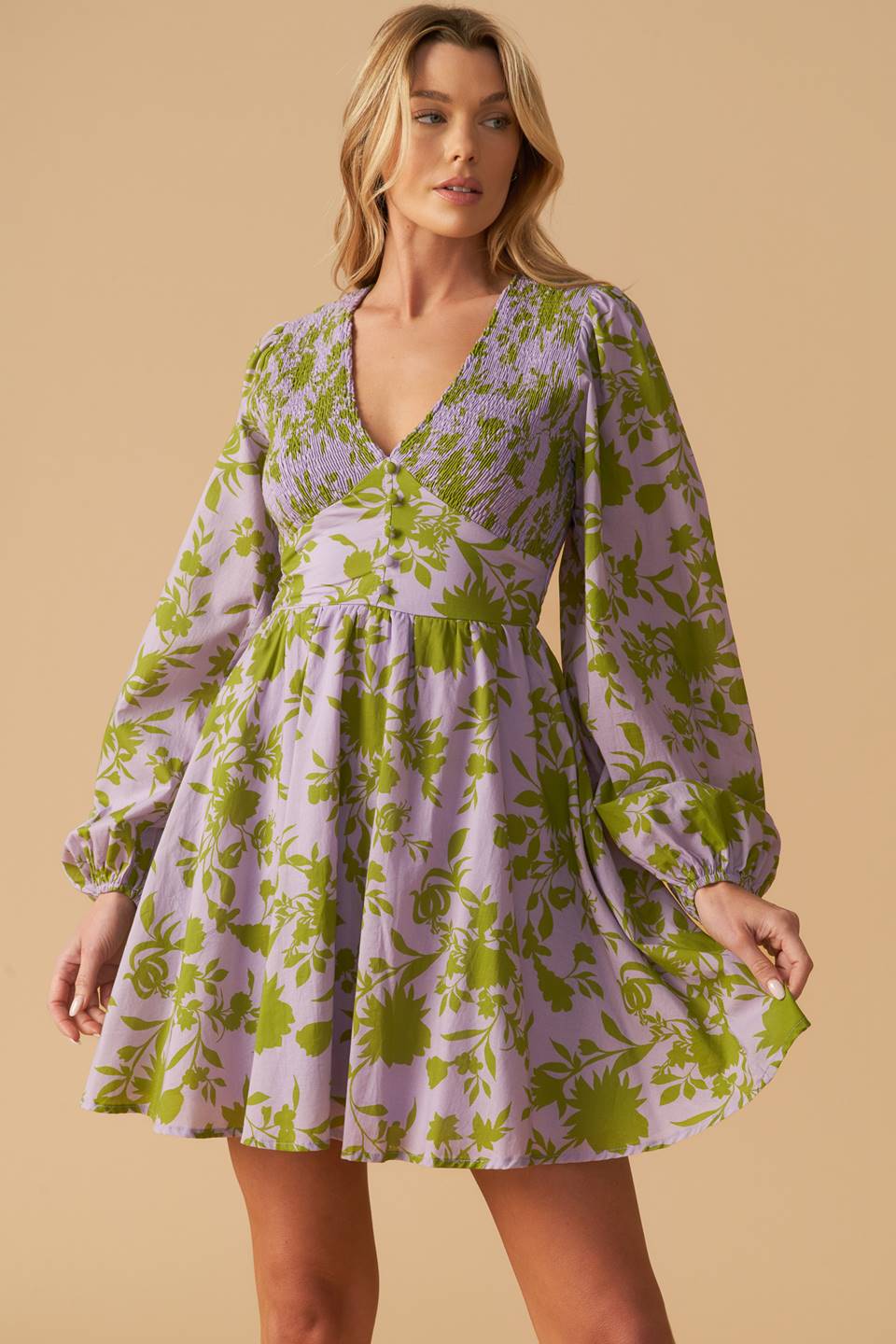 WINGS OF A DREAM WOVEN MINI DRESS Flying Tomato